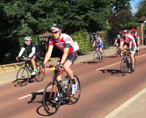 AFAT cyclists in Richmond Park